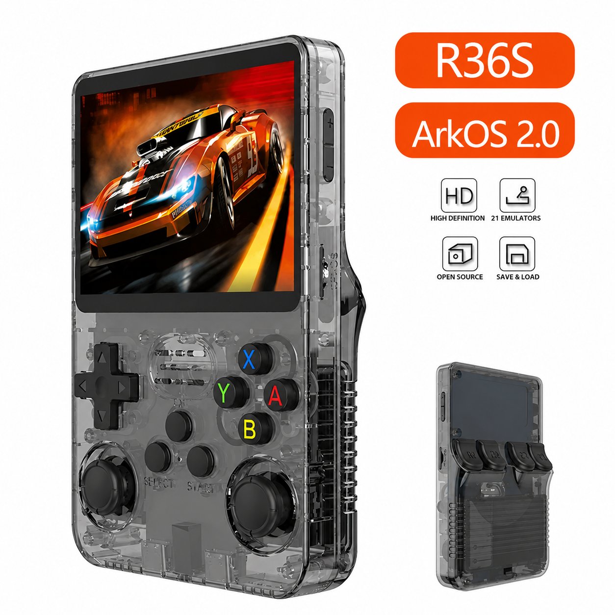 2026 Arkos2.0 R36S Retro Handheld Game Console